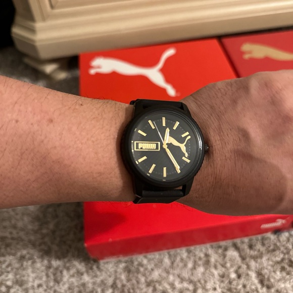 Puma Black and Gold Watch - Picture 1 of 1